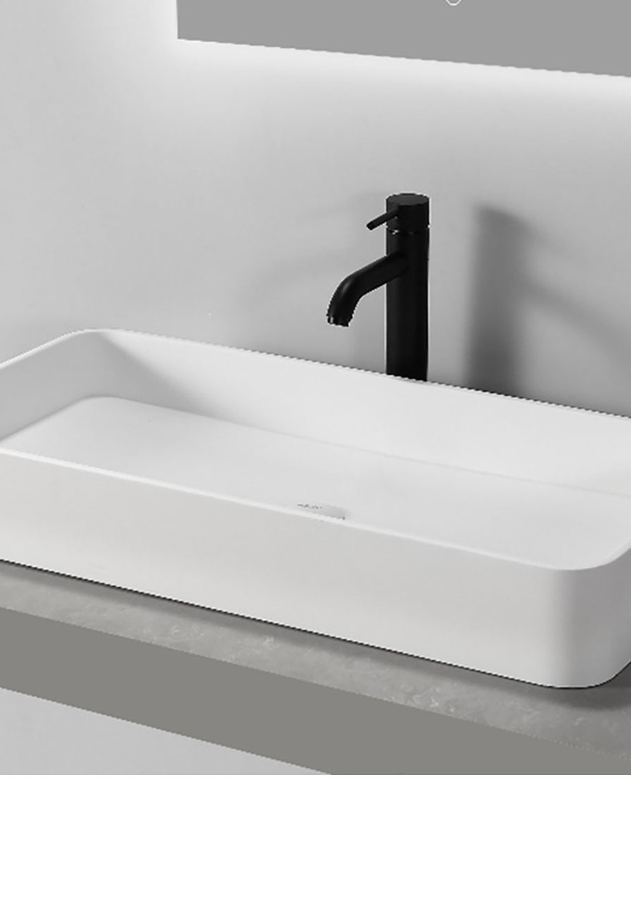 Lavat&oacute;rio de Pousar Ret&acirc;ngulo, Glacier White Brilho- KCER-1700-3